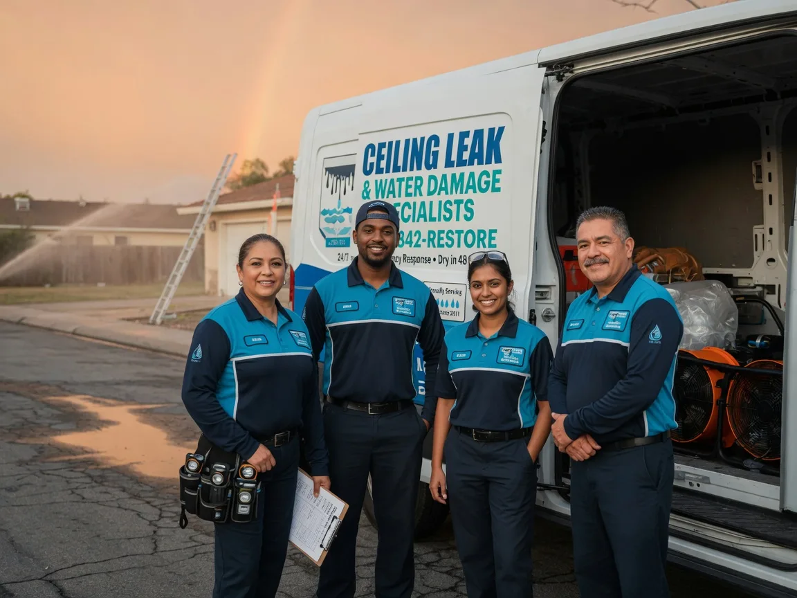 Ceiling Leak Cleanup company in Wales, WI