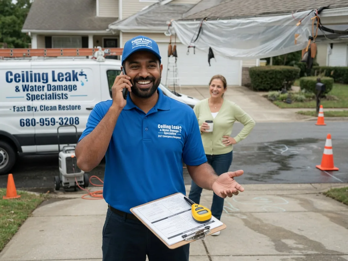 Ceiling Leak Cleanup Wales, WI FAQs